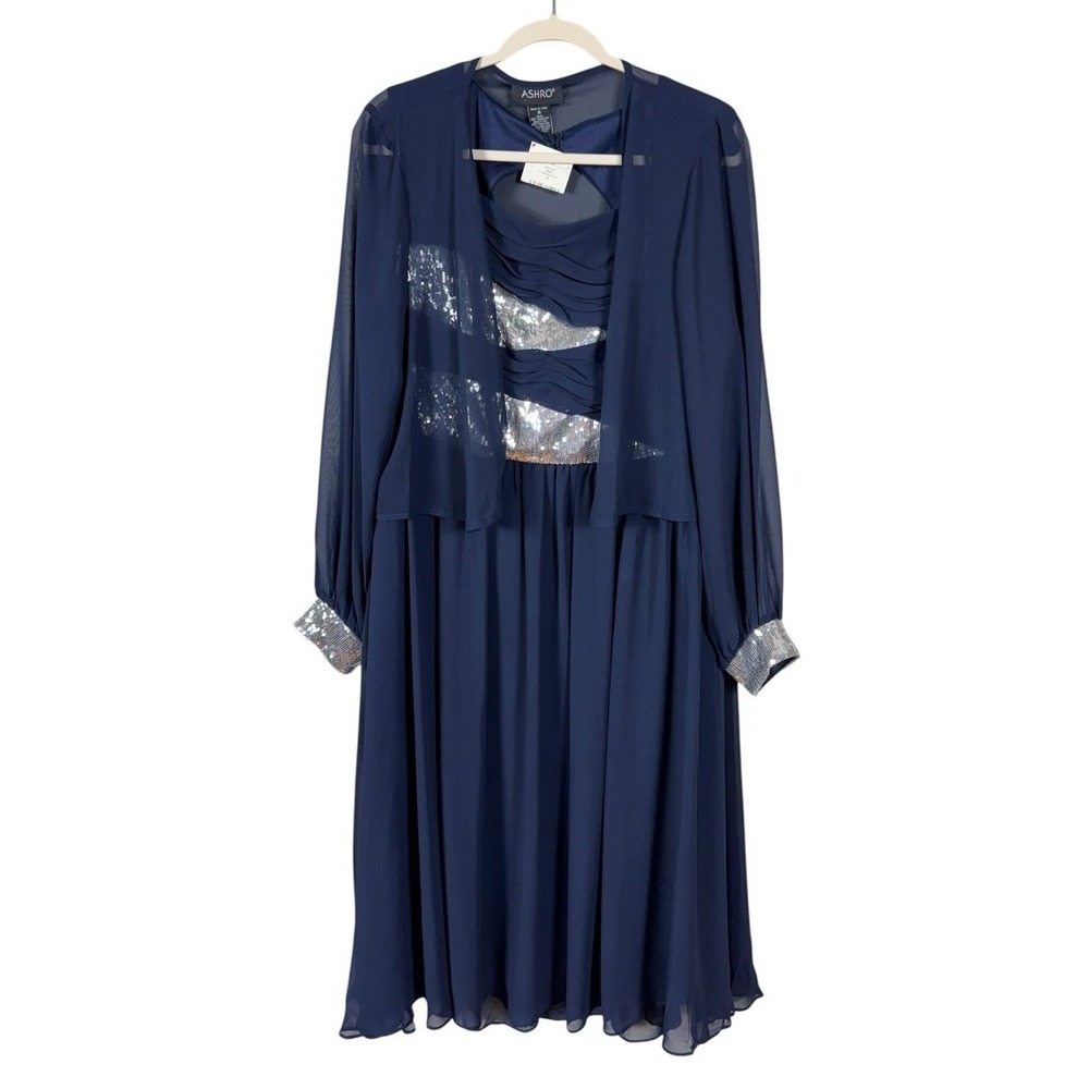 Womens Maxi Dress with Sheer Cardigan Size 16 Occasion Event Cruise New